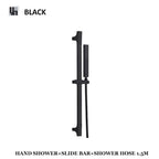 Adjustable Sliding 304 Stainless Steel Shower Slide Bar Set (With Handheld Shower)