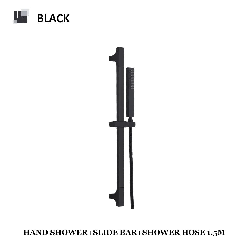 Adjustable Sliding 304 Stainless Steel Shower Slide Bar Set (With Handheld Shower)