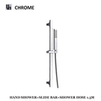 Adjustable Sliding 304 Stainless Steel Shower Slide Bar Set (With Handheld Shower)