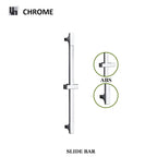 Adjustable Sliding 304 Stainless Steel Shower Slide Bar Set (With Handheld Shower)