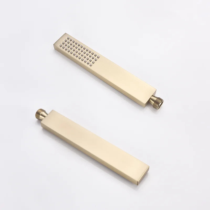 Adjustable Sliding 304 Stainless Steel Shower Slide Bar Set (With Handheld Shower)