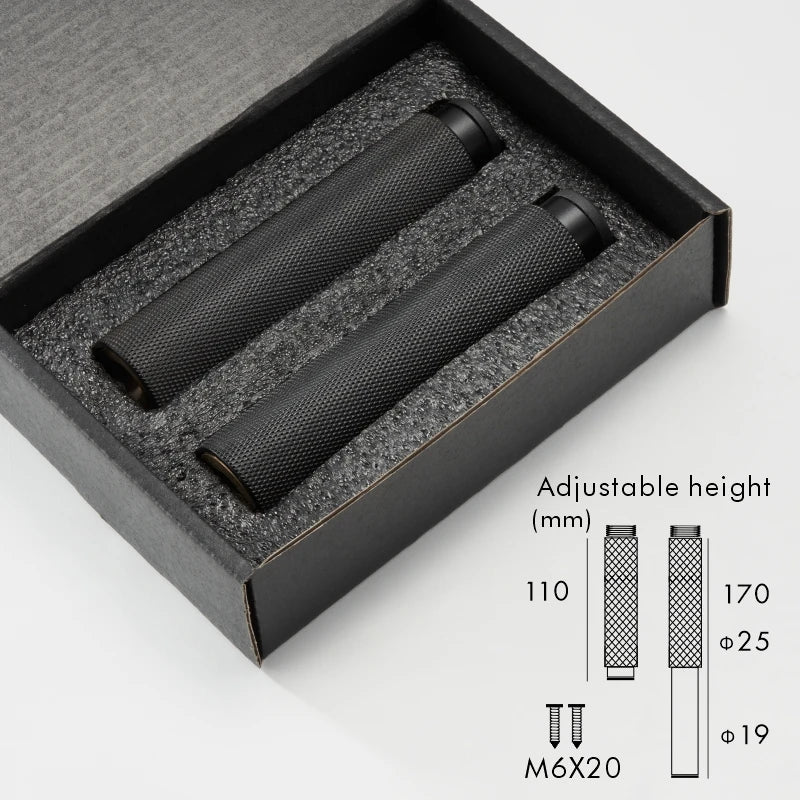Adjustable Solid Brass Diamond Knurling Cabinet & Table Legs (Set of 2)