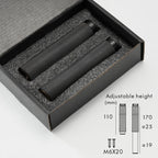 Adjustable Solid Brass Diamond Knurling Cabinet & Table Legs (Set of 2)