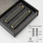 Adjustable Solid Brass Diamond Knurling Cabinet & Table Legs (Set of 2)