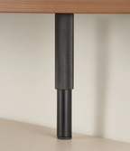 Adjustable Solid Brass Diamond Knurling Cabinet & Table Legs (Set of 2)