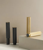 Adjustable Solid Brass Diamond Knurling Cabinet & Table Legs (Set of 2)