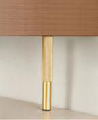 Adjustable Solid Brass Diamond Knurling Cabinet & Table Legs (Set of 2)
