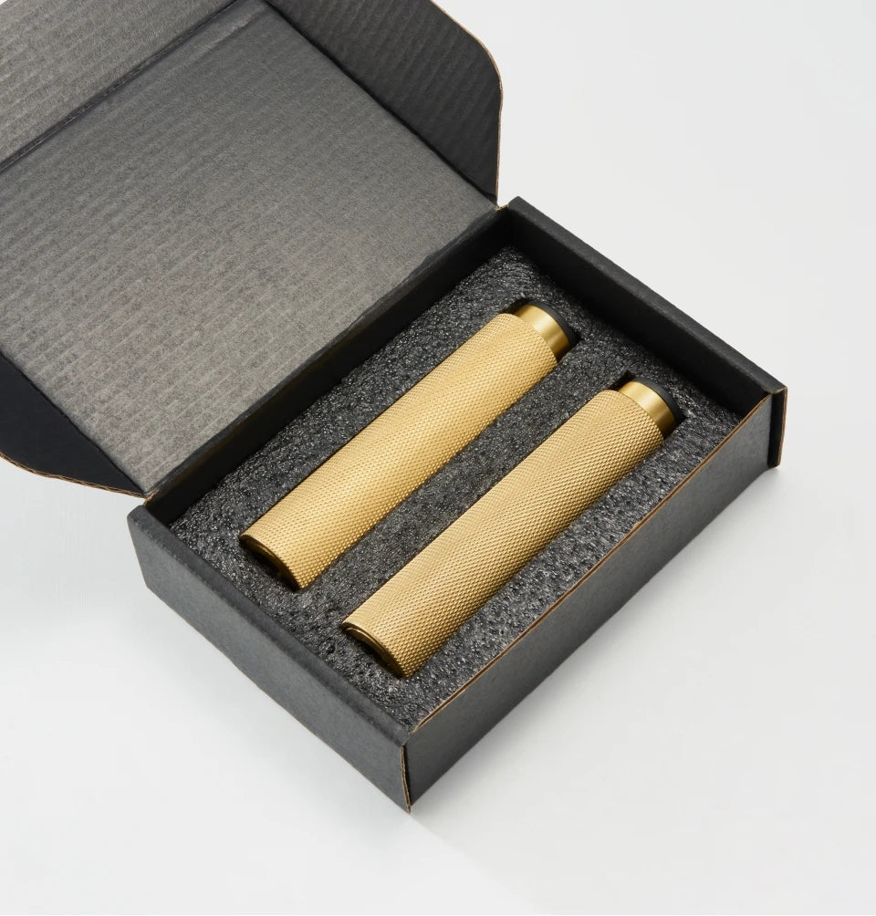 Adjustable Solid Brass Diamond Knurling Cabinet & Table Legs (Set of 2)