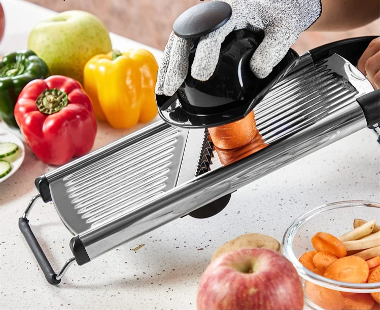 Adjustable Thickness Stainless Steel Mandoline Slicer