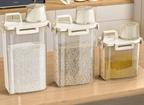 Airtight Built-In Dispenser Grain Storage Container (1.75–3L)