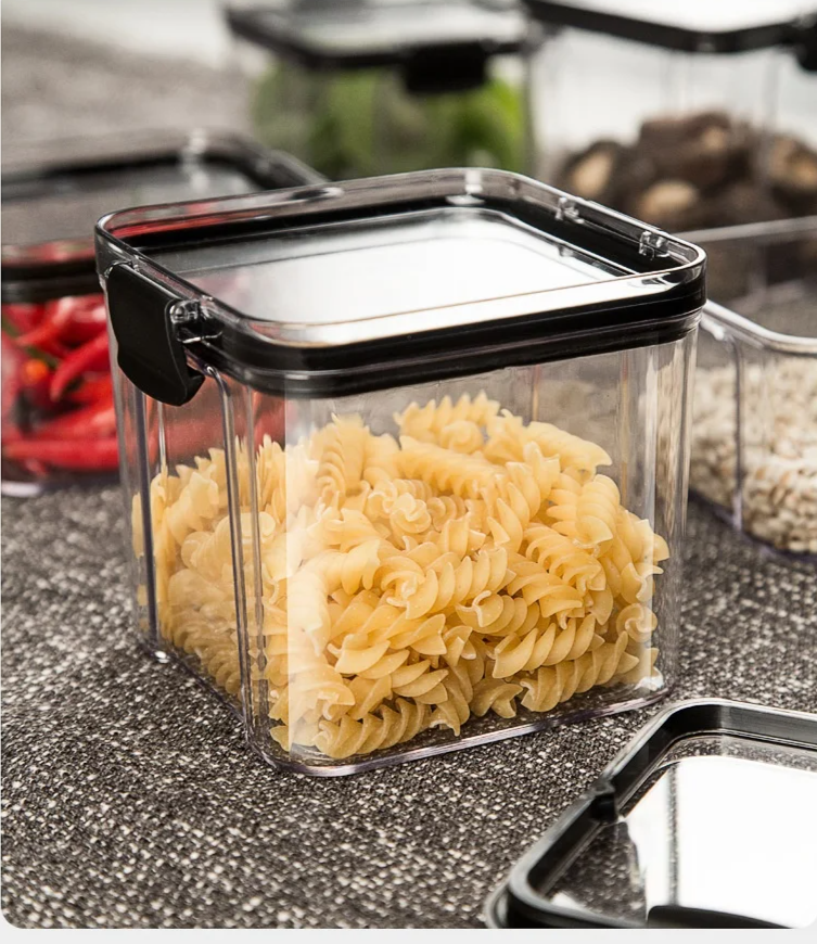 Airtight Clear Acrylic Stackable Storage Jars