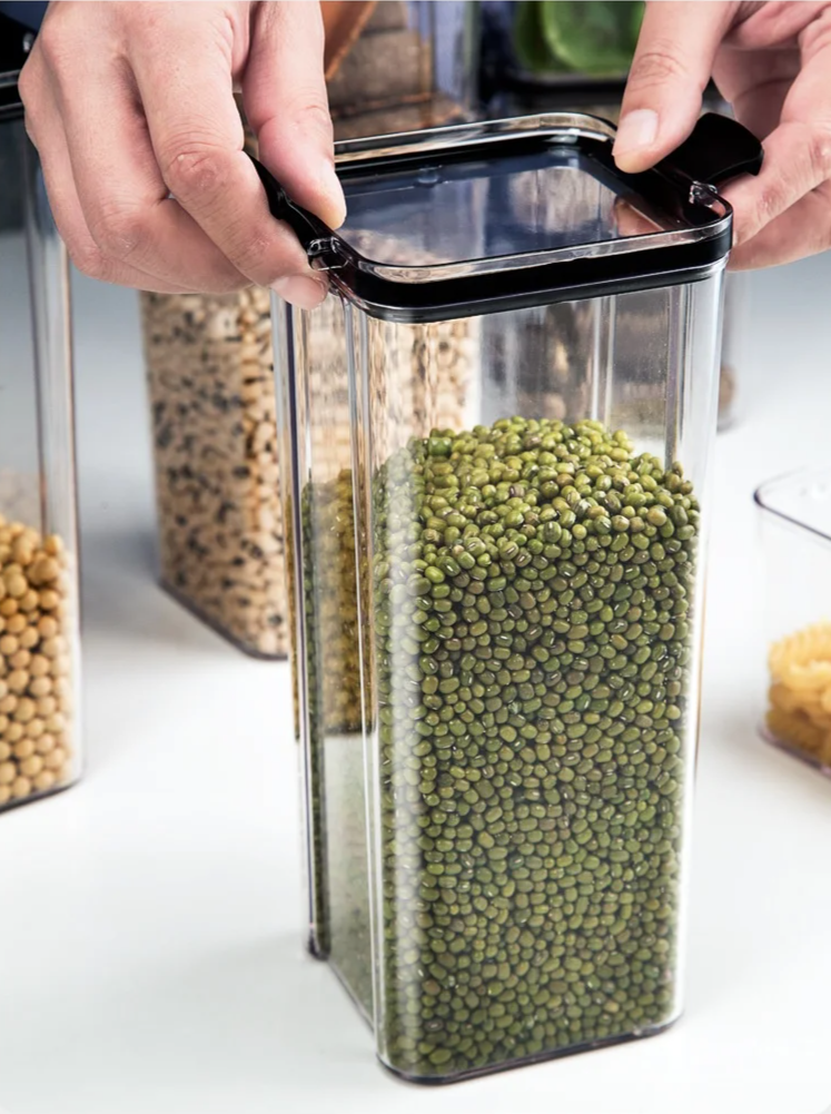 Airtight Clear Acrylic Stackable Storage Jars