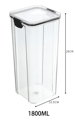 Airtight Clear Acrylic Stackable Storage Jars