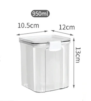 Airtight Clear Acrylic Stackable Storage Jars