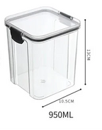 Airtight Clear Acrylic Stackable Storage Jars