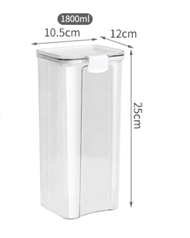 Airtight Clear Acrylic Stackable Storage Jars