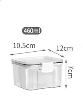 Airtight Clear Acrylic Stackable Storage Jars
