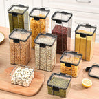 Airtight Clear Acrylic Stackable Storage Jars