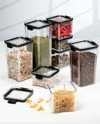 Airtight Clear Acrylic Stackable Storage Jars