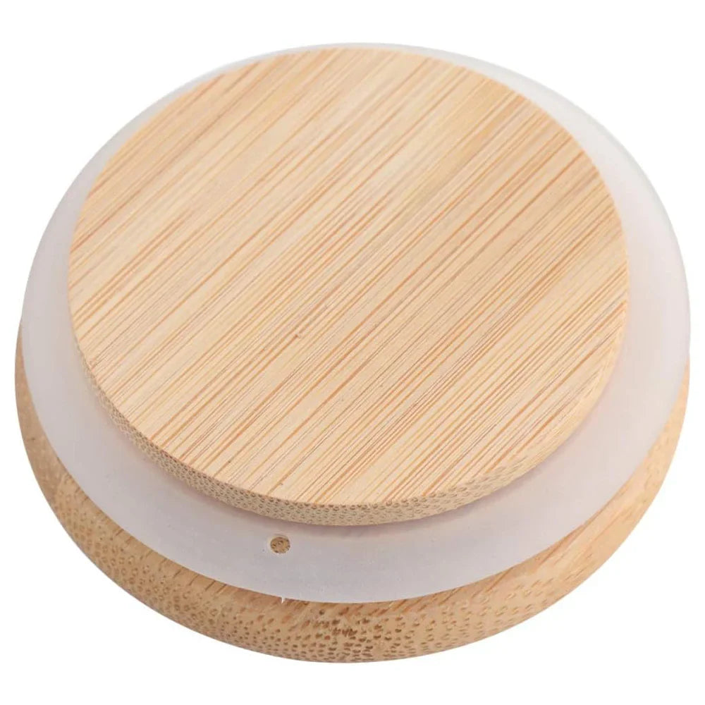 Airtight Glass Food Storage Jars With Wooden Lids (Set of 5)