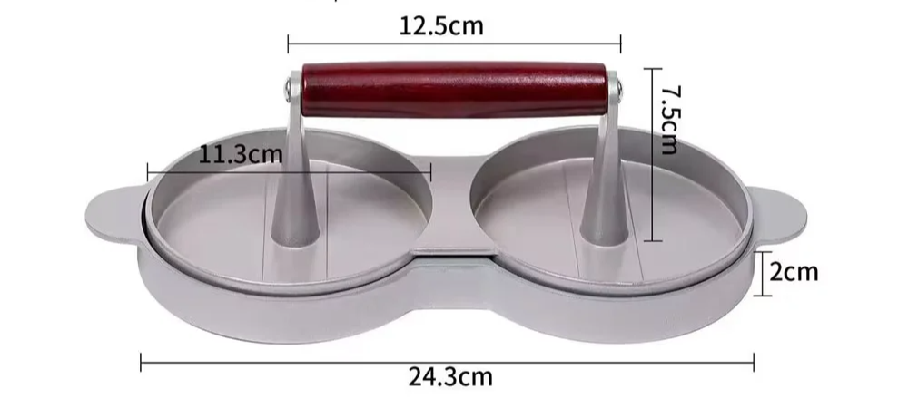 Aluminum Nonstick Burger Press (4.3-Inch)
