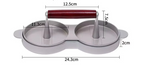 Aluminum Nonstick Burger Press (4.3-Inch)