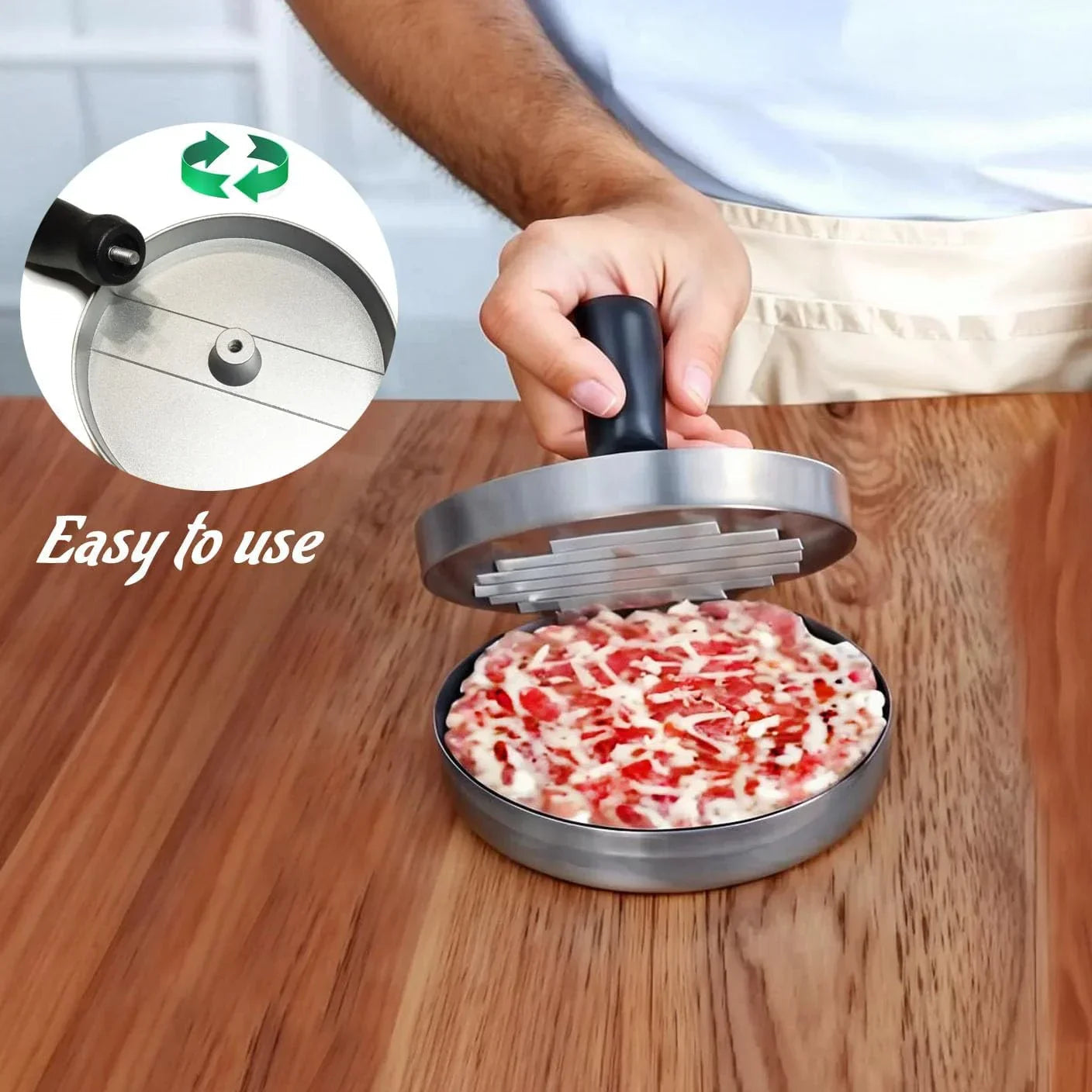 Aluminum Nonstick Burger Press (4.3-Inch)