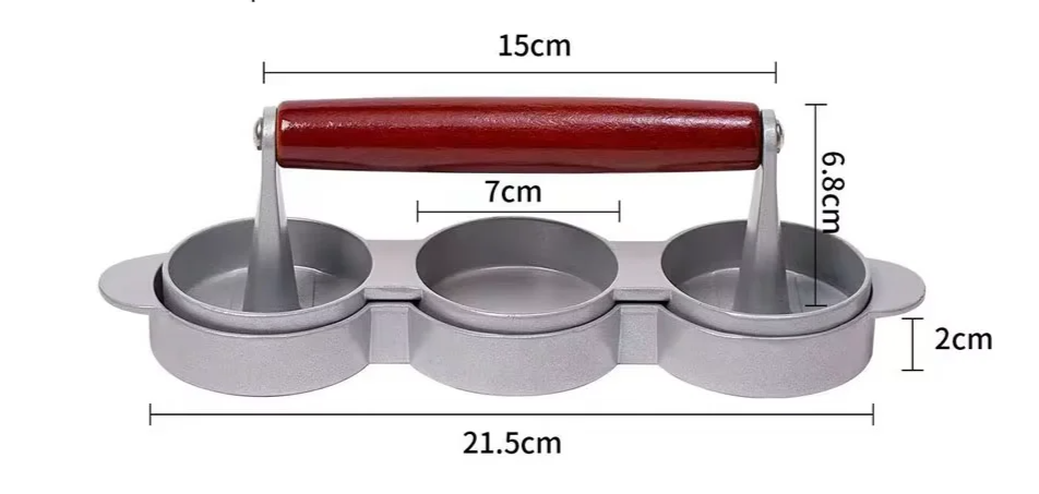 Aluminum Nonstick Burger Press (4.3-Inch)