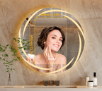 Anti-Fog 3-Color LED Round Mirror (Frameless)