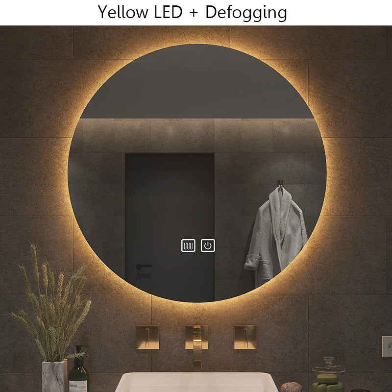 Anti-Fog Adjustable LED Bathroom Mirror (Touch Sensor)