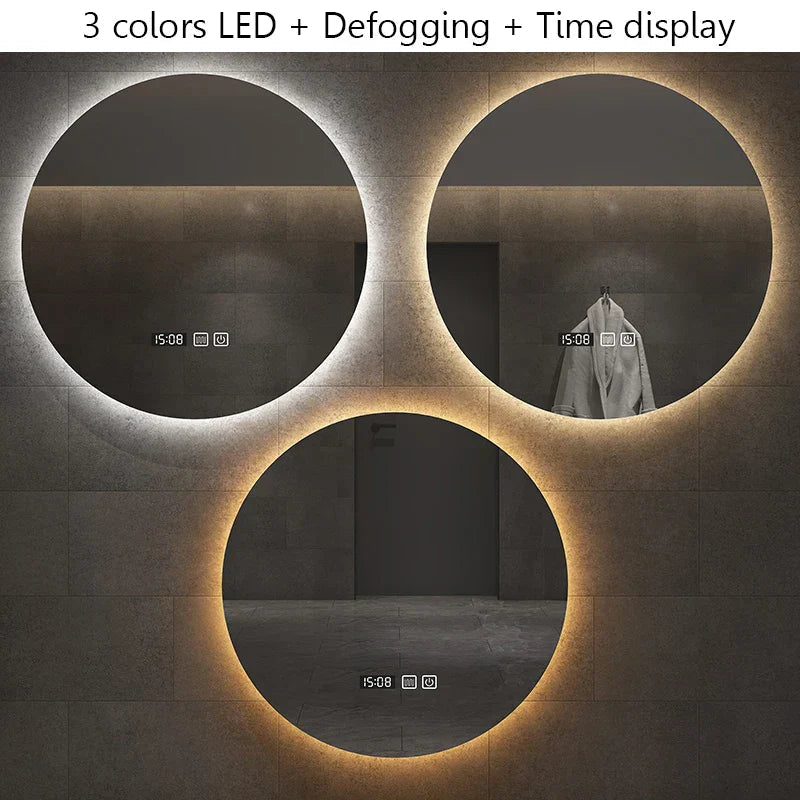 Anti-Fog Adjustable LED Bathroom Mirror (Touch Sensor)