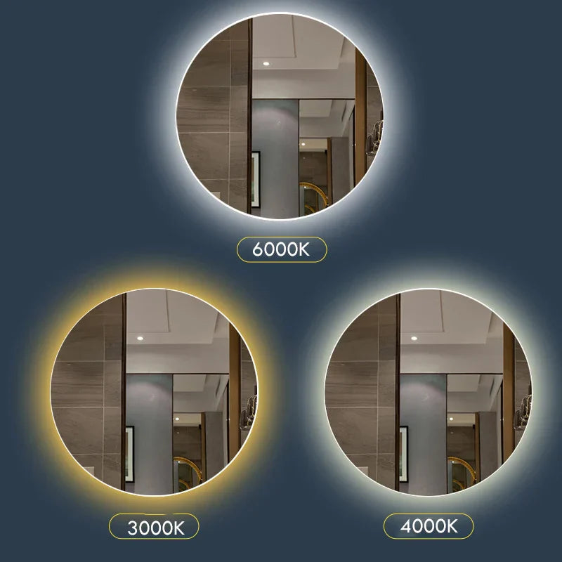 Anti-Fog Adjustable LED Bathroom Mirror (Touch Sensor)