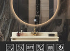 Anti-Fog Adjustable LED Bathroom Mirror (Touch Sensor)