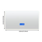 Anti-Fog Dimmable LED Bathroom Mirror (24 x 48 in)