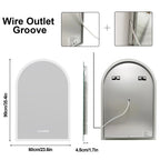Anti-Fog LED Touch-Dimming Vanity Mirror (60×90 cm)
