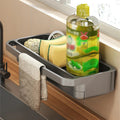 Anti-Slip & Ventilated ABS Sink Organizer (Freestanding Or Edge-Mount)