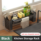 Anti-Slip & Ventilated ABS Sink Organizer (Freestanding Or Edge-Mount)