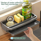 Anti-Slip & Ventilated ABS Sink Organizer (Freestanding Or Edge-Mount)