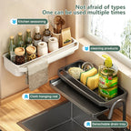 Anti-Slip & Ventilated ABS Sink Organizer (Freestanding Or Edge-Mount)