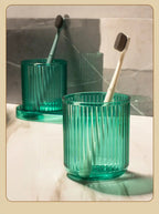 Anti-Tip Colorful Rinse Cup & Toothbrush Holder