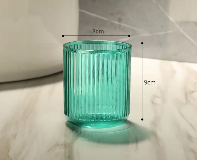 Anti-Tip Colorful Rinse Cup & Toothbrush Holder