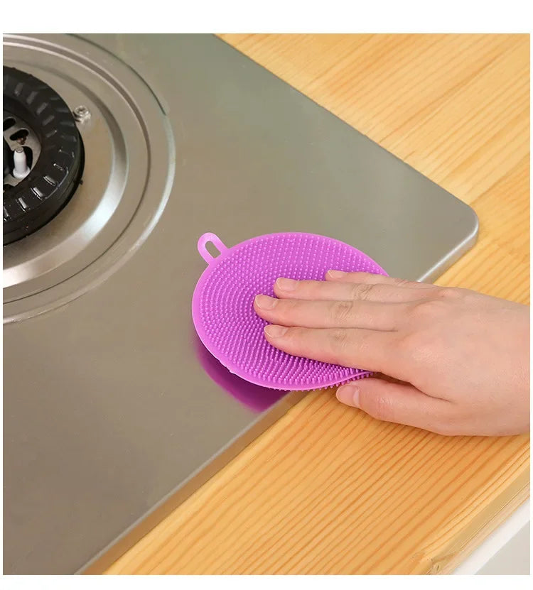 Antibacterial Non-Scratch Silicone Dish Brush