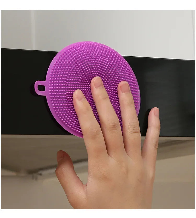 Antibacterial Non-Scratch Silicone Dish Brush