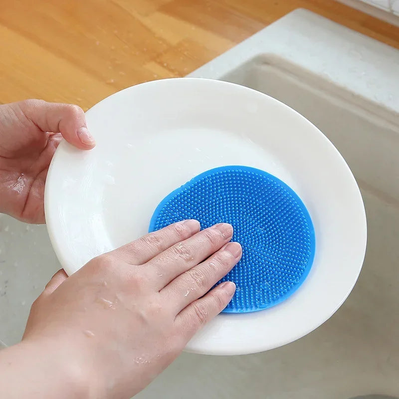 Antibacterial Non-Scratch Silicone Dish Brush