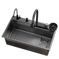 Antibacterial Stainless Steel Single-Basin Kitchen Sink (With Faucet & Soap Dispenser)
