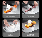 Antibacterial Titanium-Coated 316 Stainless Steel Cutting Board (Double-Sided)