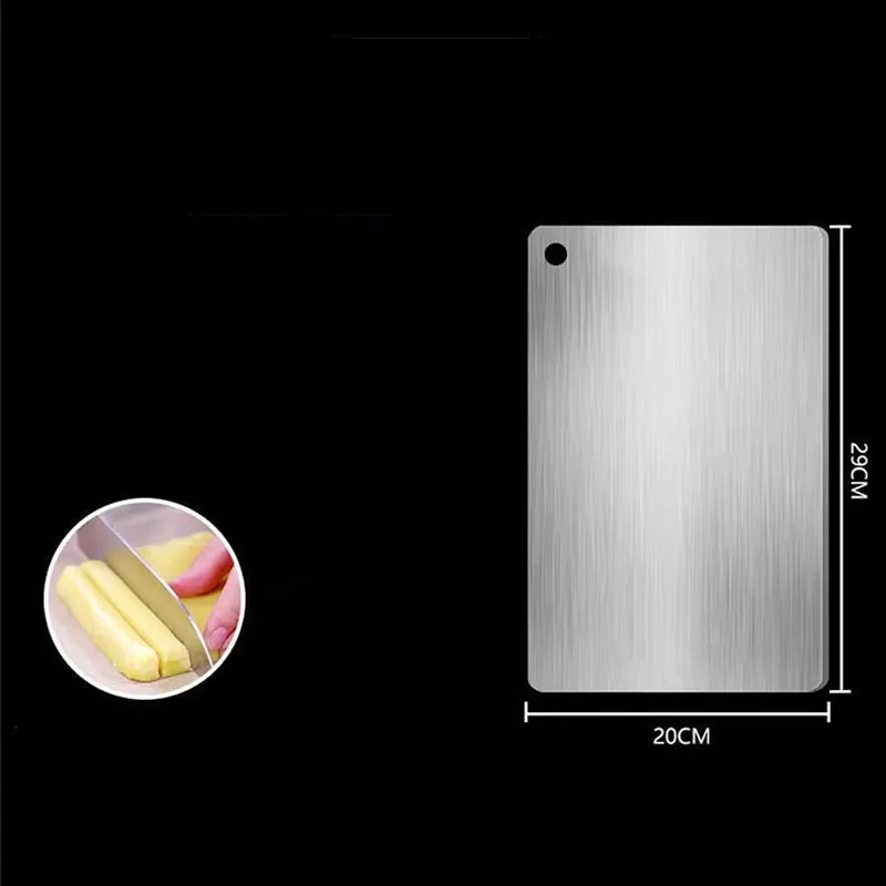 Antibacterial Titanium-Coated 316 Stainless Steel Cutting Board (Double-Sided)