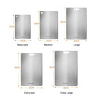 Antibacterial Titanium-Coated 316 Stainless Steel Cutting Board (Double-Sided)