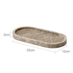 Authentic Emperador Light Marble Bathroom Accessory Set (7-Piece)