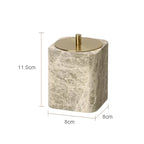Authentic Emperador Light Marble Bathroom Accessory Set (7-Piece)